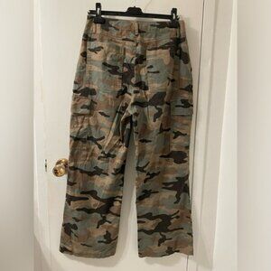 Gap Camo High Waisted Straight Leg Cargos
